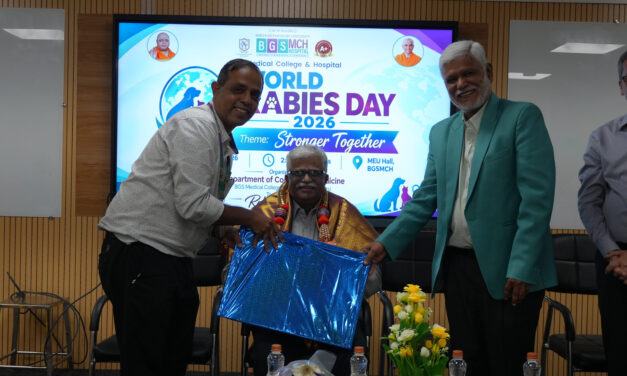 Department of Community Medicine Observes World Rabies Day 2026 with Focus on Rabies Prevention and Control at BGS Medical College and Hospital, Nagaruru