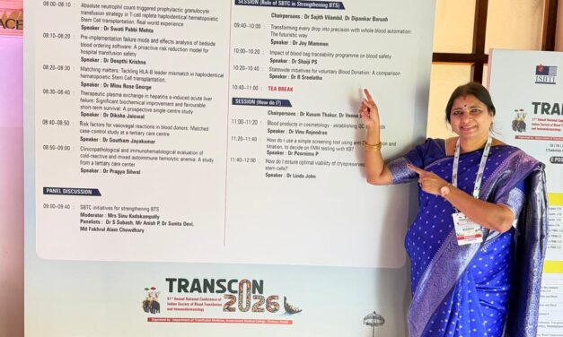Dr. R. Sreelatha from BGS MCH Represents the Department of IHBT at TRANSCON 2026 in Kochi