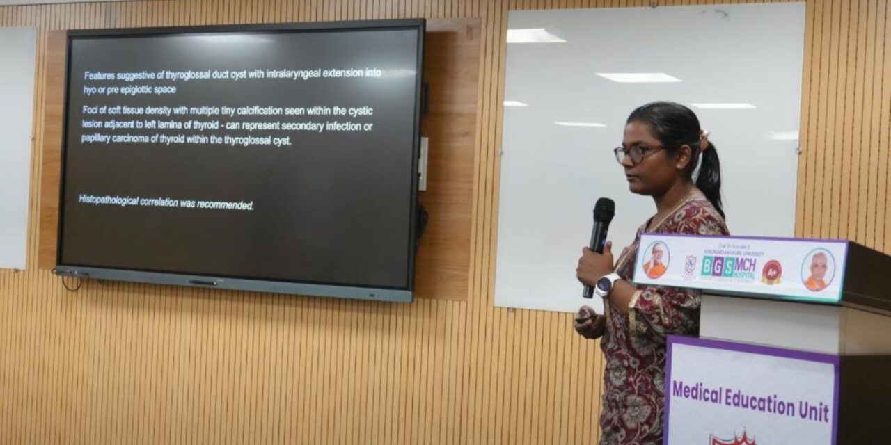 Department of Pathology Hosts 11th Clinicopathological Correlation Session to Promote Multidisciplinary Diagnostic Collaboration at BGS Medical College and Hospital, Nagaruru