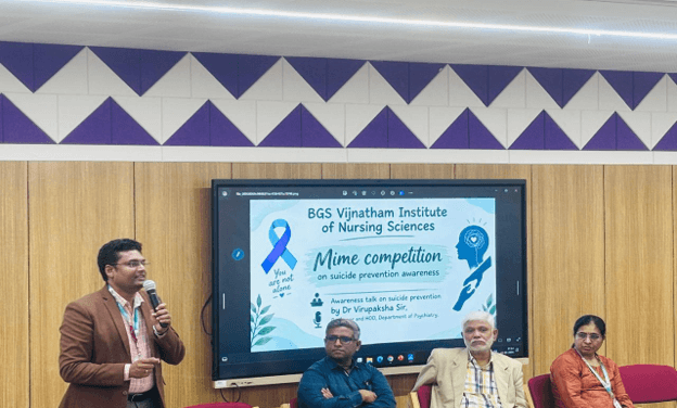BGS Vijnatham Institute of Nursing Sciences conducted World Suicide Prevention Day 2026