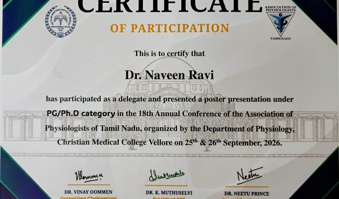 Physiology Faculty Present Research on Chanting and Parkinson’s Disease at APTCON 2026