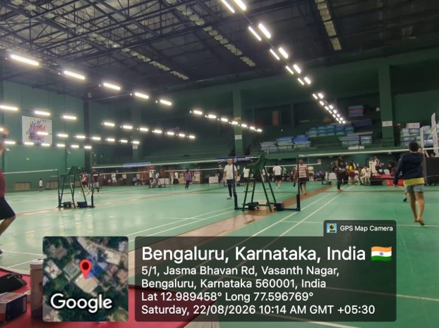 BGS MCH Physiotherapy Team Extends On-Court Support at the 29th Dr. Somanna Memorial Badminton Tournament