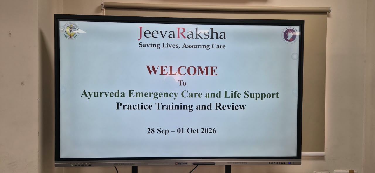 Jeevaraksha Foundation Pioneers India’s First Ayurveda Emergency Care and Life Support Training Program