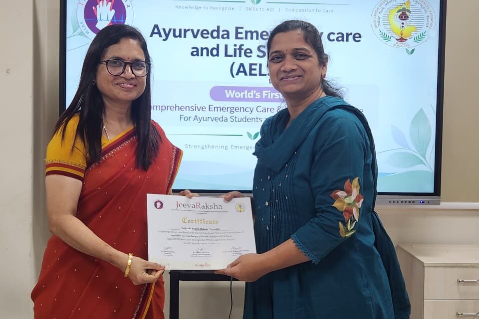 Jeevaraksha Foundation Pioneers India’s First Ayurveda Emergency Care and Life Support Training Program