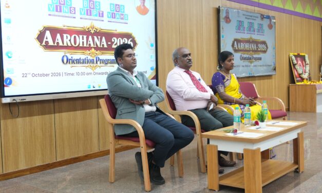 Aarohana 2026 – Fresher’s Day and Inauguration Ceremony for the 2026–27 Batch of BGS Vijnatham Institute of Nursing Sciences (BGS VINS)